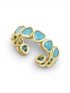 💙 Golden Petite Sweeheart Adjustable Ring