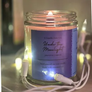 Under the Moonlight Jasmine and Neroli Soy Wax Candle made with essential oils