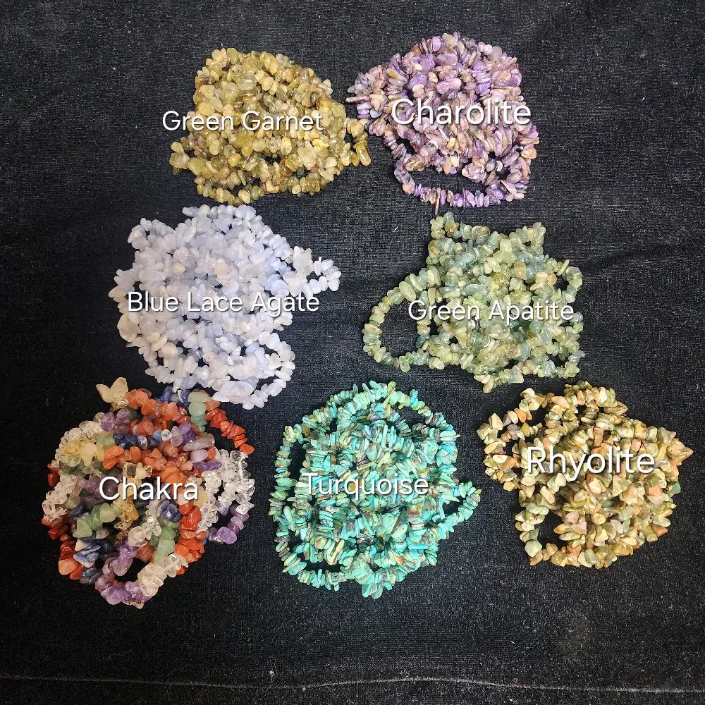 Gemstone Chip Bracelet natural crystal