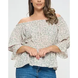 Floral off the shoulder