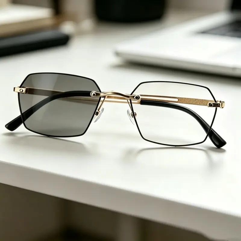 Photochromic Reading Glasses for Men & Women, Blue Light & UV Protection, Lightweight Soft Silicone Nose Pads Eyeglasses for Seniors