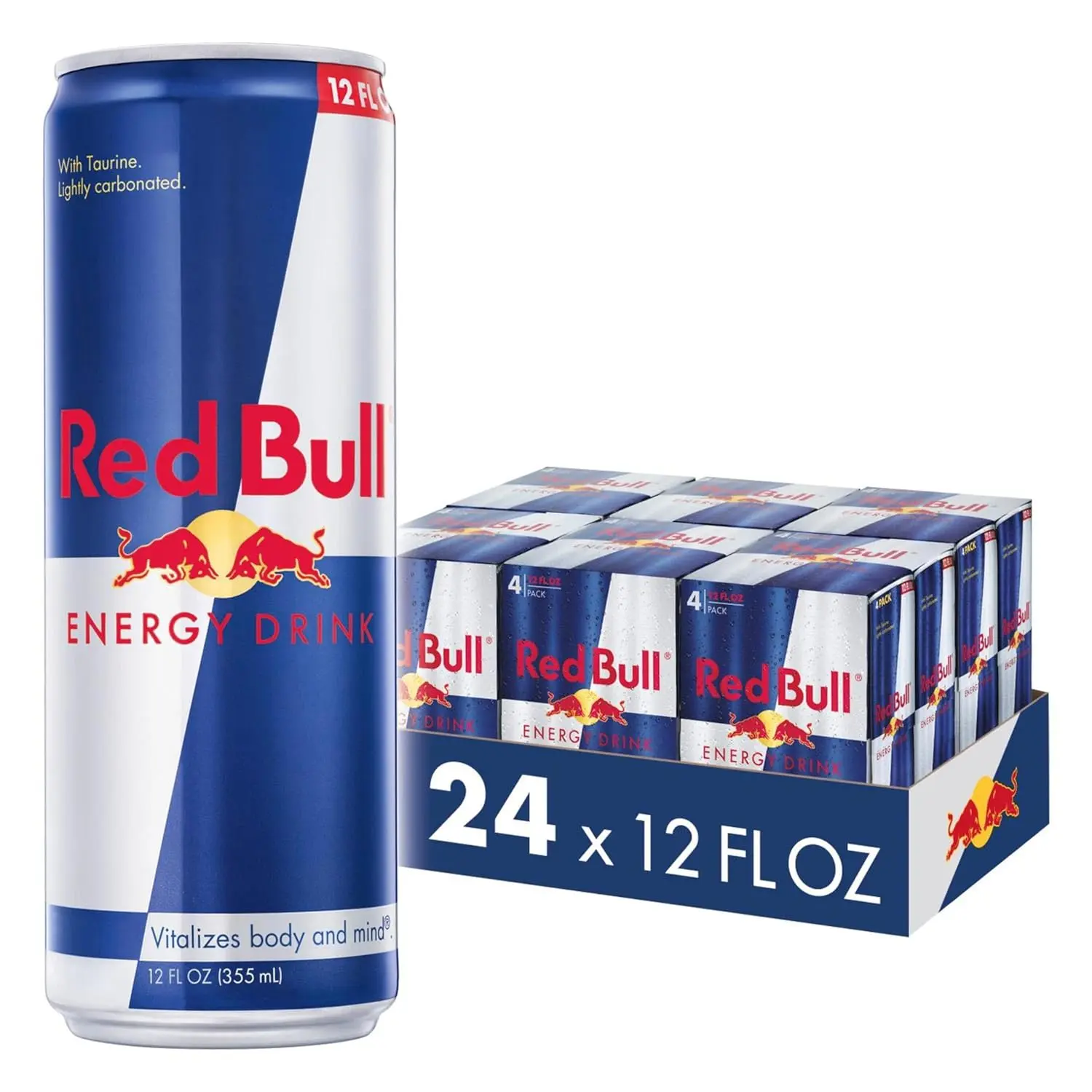 red bull l carnitine Red Bull Original Formula Energy Drink, 12 fl oz Cans, 24 Cans Sport  Beverage - Sweet Pre Workout Energy Boost, Caffeine Infused for Adults