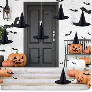 Bulk Halloween Hanging Witch Hats for Festive Decorations and Spooky Atmosphere