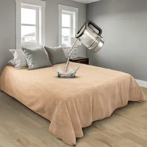 Catalonia Waterproof Fleece Blanket for Couch, Reversible Baby Pet Doggy Pee Proof, Bed Sofa Cover Furniture Boat Mattress Protector, Large