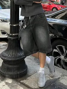 American loose and versatile casual jeans, denim shorts