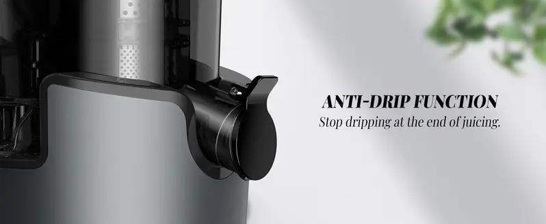 Cold Press Juicer with 3.5” Feed Chute, Powerful 150NM Motor, Simple operation, Slow Masticating Juice Extractor Fits Whole Fruits,Veggies