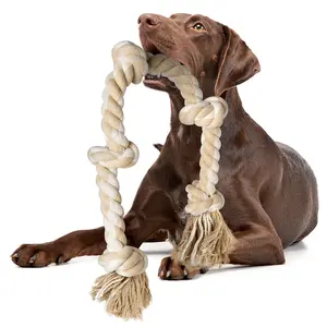 Fida Dog Rope Chew Toys, Heavy Duty Tug of War Toy, Natural Cotton Dog Teeth Cleaning Rope, Long Lasting Interactive Play Toy for Medium Large Aggressive Chewers#Summervibes #petlovers