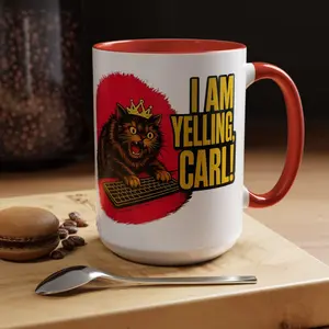 Princess Donut I Am Yelling Carl Mug, Ceramic Coffee Mug 11oz 15oz