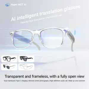 2026 Smart Glasses, Multifunctional Smart Glasses, 2-in-1 Bluetooth Audio Glasses, AI Smart Glasses, Music Play & Hands-Free Calling, Dual Type-C Fast Charging, Replaceable Earphones, Travel, Office & Home Use, Festival Gift