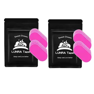 LUNRA Mouth Tape  4Month Supply (120PCS )  Hypoallergenic, Gentle  Breathable Design  Anti-Snoring  Sleep  Support  Available in Black & Pink  Health  Wellness Product   A Gentle Choice for Restful Sleep Helping You Enjoy a Full Night of Quality Sleep