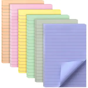 - Lined Sticky Notes 4x6, 6 Pads, 45 Sheet/Pads, Morandi Colors, Sticky Notes with Lines, Sticky Note Pads, Sticky Pads, Sticky Notes Lined, Colorful Sticky Notes, Mr  Sticky Notes