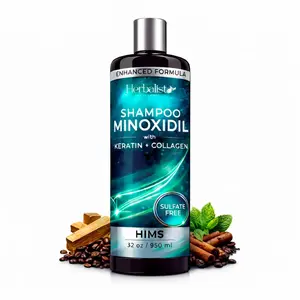 Viral Biotin + Collagen MEN Shampoo 32oz (950ML) For HIM - Sulfate-Free Thickening Hair Cleanser for Fuller-Looking, Stronger Hair, Unisex Daily Scalp Care.