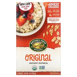 Nature's Path Organic Instant Oatmeal, Original, 8 Packets, 14 oz (400 g)