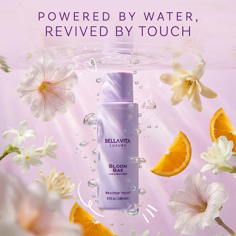 BellaVita Luxury Bloom Bae Hair & Body Mist for Women | Sweet Floral Body Spray | Long-Lasting Hair and Body Mist | Hydrating, Alcohol-Free Perfume Mist | 240ML | 8.12 fl.oz