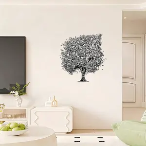 A money tree wall sticker, modern wall art, exquisite wall decoration painting, newspaper style decoration for living room, office, dormitory, fashionable money tree wall decoration