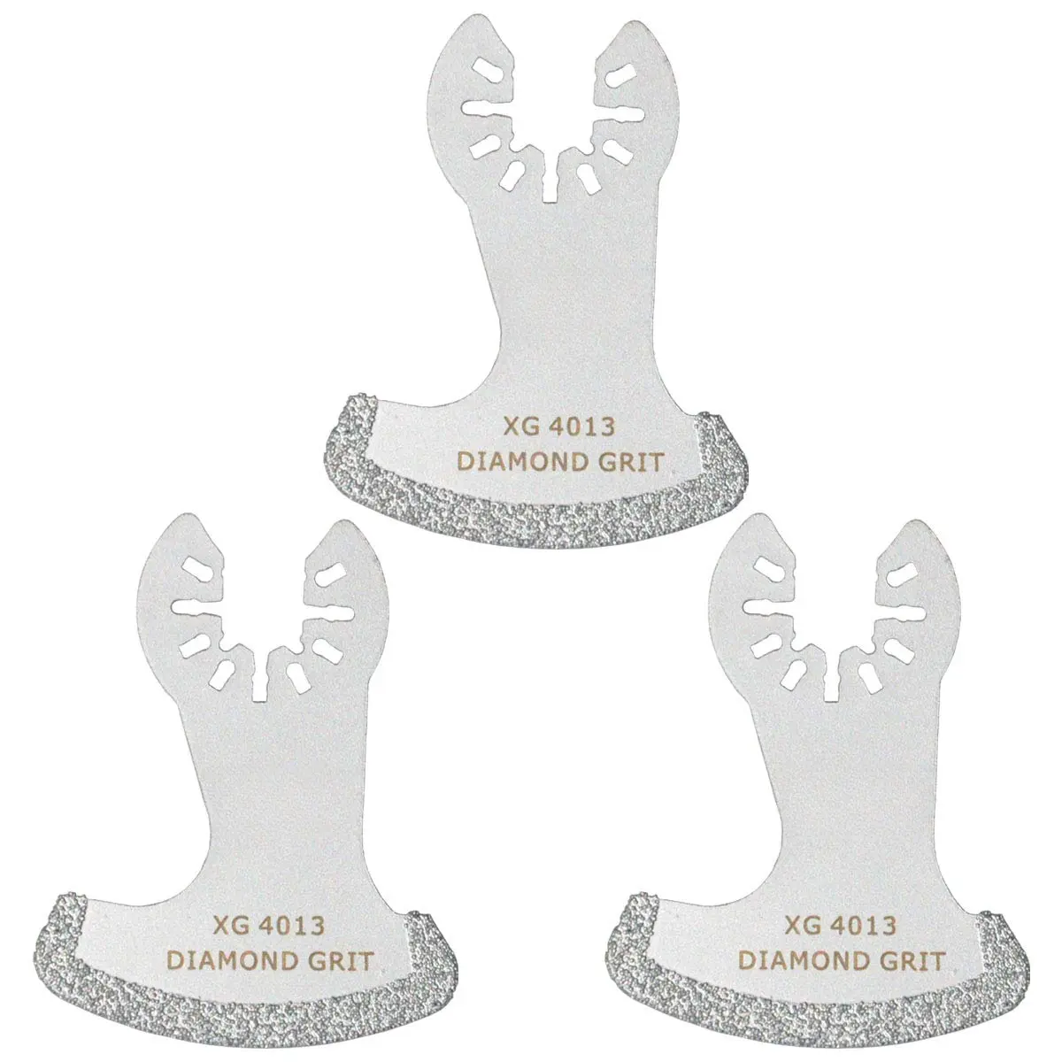 Oscillating Multi-Tool Segment Grit Grout Removal Accessories - 3-Count Quick Release Attachments for XG3001S, Compatible with Porter, Wen, Rockwell, Chicago, Harbor Freight, Ridgid Power Tools