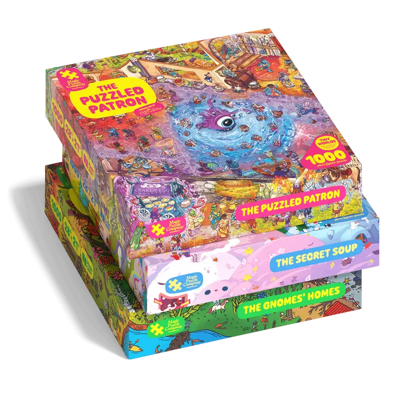 新品　未使用imagining the magic jigsaw puzzle magic puzzle company - TikTok Shop