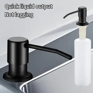 Kitchen Sink Soap Dispenser Pump Bottle, Refillable Bottle, Press Type Dishwashing Liquid Holder, Home Use Cleaning Tool, Home Goods, Easy to Clean, Durable Design