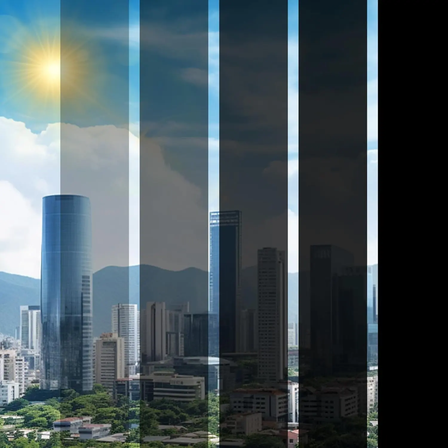Transparent Heat Control Window Film – 30% VLT UV Blocking Window Tint for Shopfront Glass, PET Material with Installation Tools – Perfect for Stores, Glass Doors & Display Windows – 17.5" x 196.9"