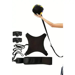 Volleyball Rebound Training Belt with Elastic Cord - Solo Practice Tool for Serving, Spiking, Setting & Defense - Perfect for Beginners to Correct Form, Great Gift for Volleyball Enthusiasts