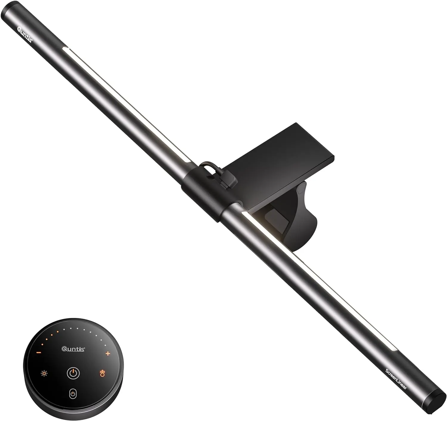 Quntis Monitor Light Bar with Remote, 20.1'' Dual ledscreen Light, Fit All Screens, Gaming Work Lamp, ML215 (20.1 Inch) Adjustable Color Temperature Modern Lighting Eye Care Hood Design
