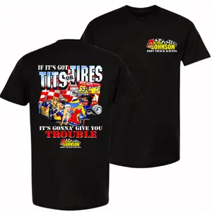 Big Johnson Dirt Track Racing Shirt 2 Sided, Vintage Racing Graphic Tee, Soft Cotton Blend Shirt, Retro Humor Apparel for Men and Women, Gift for Car Enthusiasts, Racing Fans, Dad or Husband, Gift For Him And Her