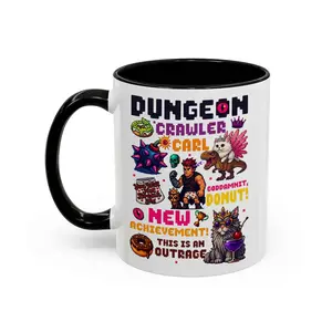 Dungeon crawler carl, Princess Donut and Mongo Coffee Mug, Book Series, Book Lovers - bok10188  Ceramic Drinkware Stylish Classic