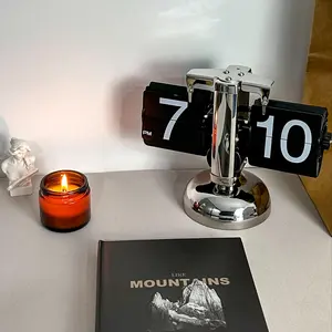 Room Decor Classic Alarm Clock without Battery, 1 Count Desktop Page Flip Clock, Decorative Clock for Home Bedroom Office, Bedroom Refresh Decor, 2024 Fall Gift Ideas, Decorations Supplies Home Decor, Decorative Item