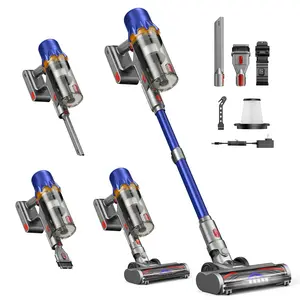 Cordless Vacuum Cleaner, 180W Powerful Suction,Self-Standing Stick Vacuum Cleaners with HEPA Filter for Home, Powerful Suction,Lightweight,LED Light,Anti-Tangle Brush, Detachable Battery, Lightweight for Floor/Carpet/Pet Hair/Car