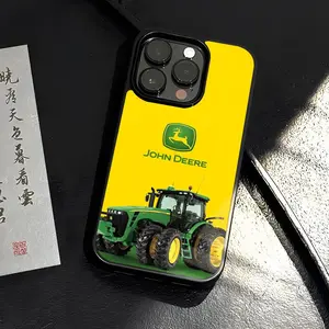 Green J-John Truck Deeres Protective Phone Case PC+TPU for iPhone 15 16 17ProMax 16 14 13 12 11 Pro Xs Max Mini Xr X Plus Cover