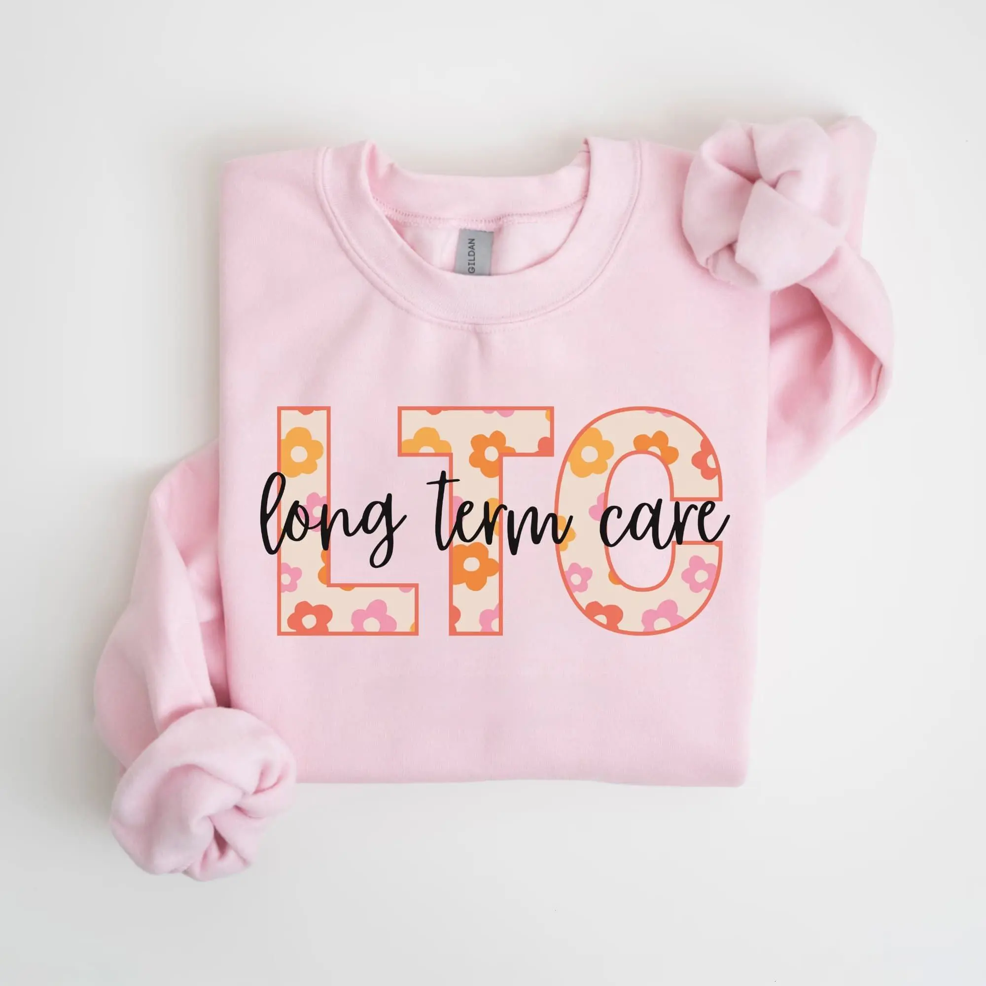 Long Term Care Nurse Women's Sweatshirt, Cute Nursing Home Crewneck Sweater