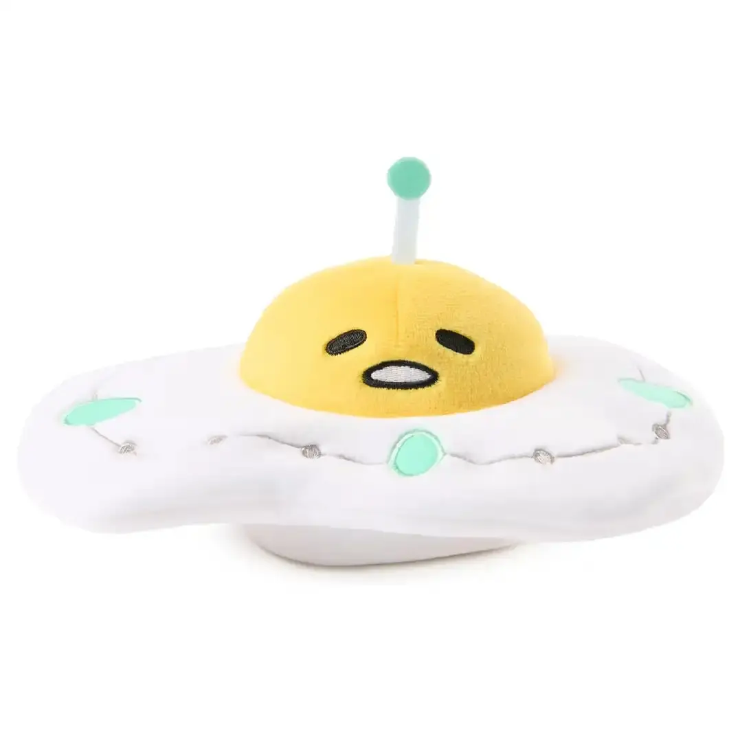 GUND Sanrio Gudetama The Lazy Egg UFO 5" Plush Toy, Cute Toys, Fun Toys For Kids