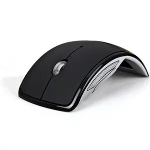 Foldable 2.4G Wireless Optical Mouse Portable Arc Design With Mini USB Receiver Long Battery Life And 35 Million Key Strokes Available In Multiple Colors For Laptop And PC