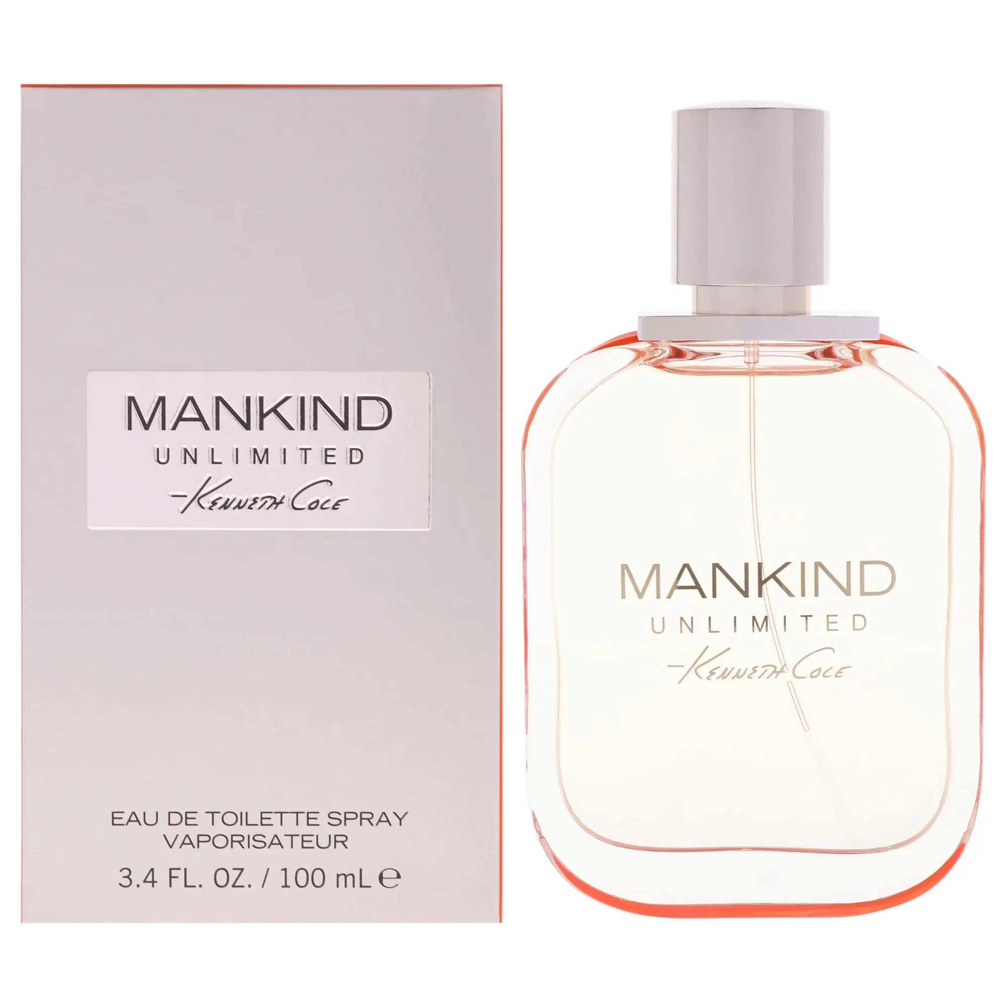 Mankind Unlimited by Kenneth Cole for Men - Modern, Refined, Fresh 3.4 oz (3 to 3.9 fl oz/100ml) EDT Spray