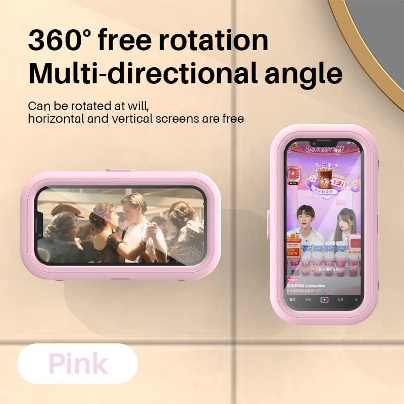 360 ° rotatable Bathroom Waterproof Phone case Bathroom Shower Drama Chasing Tool Kitchen Wall Hanging Lazy Person Bracket