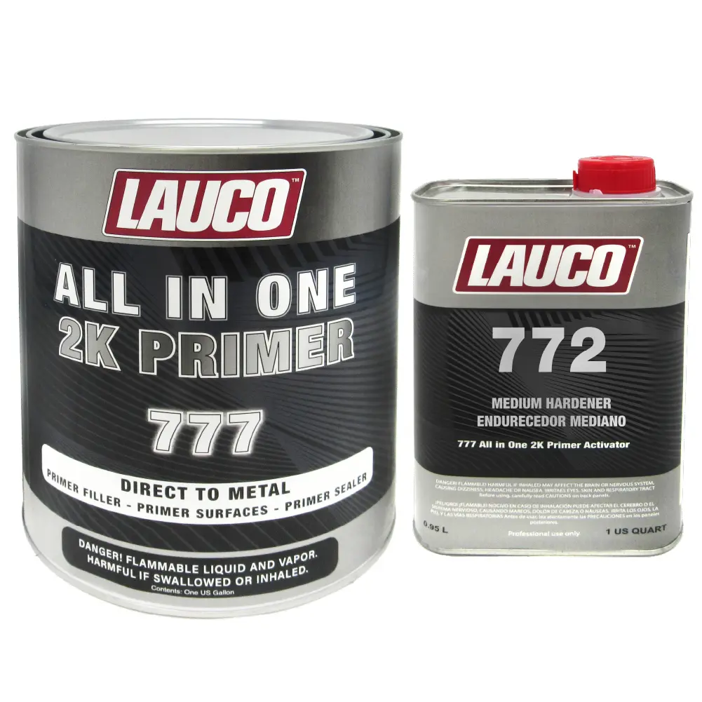 All In One Direct To Metal 2K Urethane Primer Surfacer (4:1)  (Primer Filler, Primer Surfaces, Primer Sealer) 1 Gallon & 1 Medium Quart Activator KIT