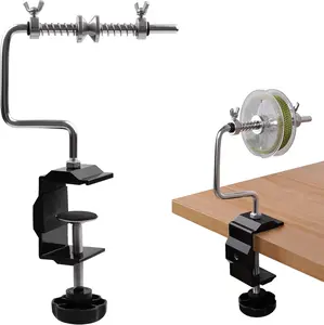 Fishing Line Spooler Adjustable Fishing Line Winder Spooler Machine Portable  Reel Spooler with Clamp Spooling Station System for Spinning Casting Reels