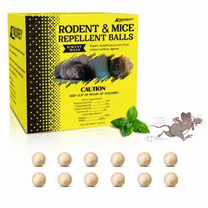 Atindirey Mouse & Rat Repellent Balls, Indoor/Outdoor/Car Engine Protection, Long-Lasting Peppermint Oil Formula, Safe for Pets & Kids, 30-60 Days Effective Mouse Deterrent