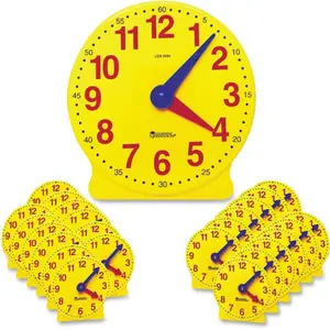 Learning Resources 25-Piece Classroom Clock Toyset - Visual & Math Learning Tools, Cat Playtime Accessory for Ages 5+, Visual Learning Tools