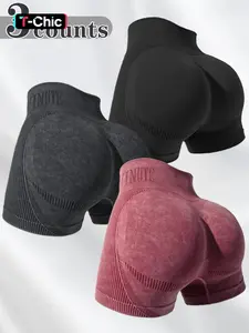 Women's Seamless High-Waisted Sport Shorts, Butt-Lift Peach Bottom, Skin-Friendly Fabric, Ideal for Running, Fitness, Yoga, Daily Wear, Multiple Colors Available, Yoga Biker Shorts