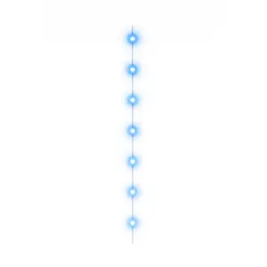 Blue LED Light-Up Balloon Tail Accessory, 6-ft