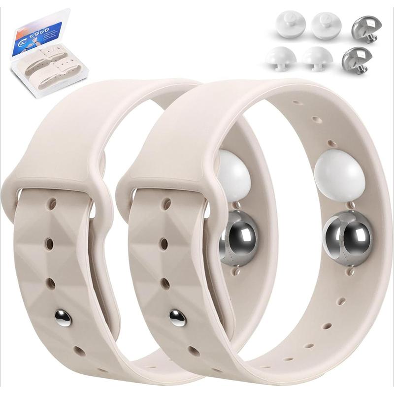 Motion Sickness Bands for Adults and Kids Nausea Relief for Pregnant Women Seasickness Wristband for Cruise Ship Essentials (white) breathable silicone