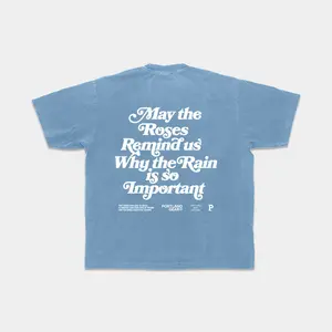 All-American Slogan Tee - Sky