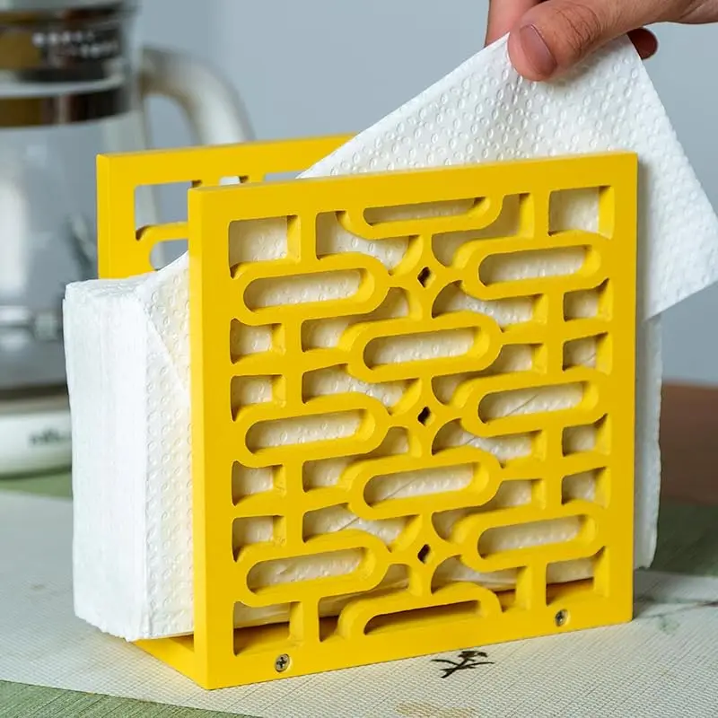 Retro Star Napkin Holder-Yellow