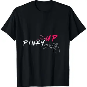 Women's 100% Cotton Short-Sleeve Round Neck T-Shirt, Breathable Casual Pop-Inspired Top with Kats Pinky Up, Hand, Eye, Heart Gestures