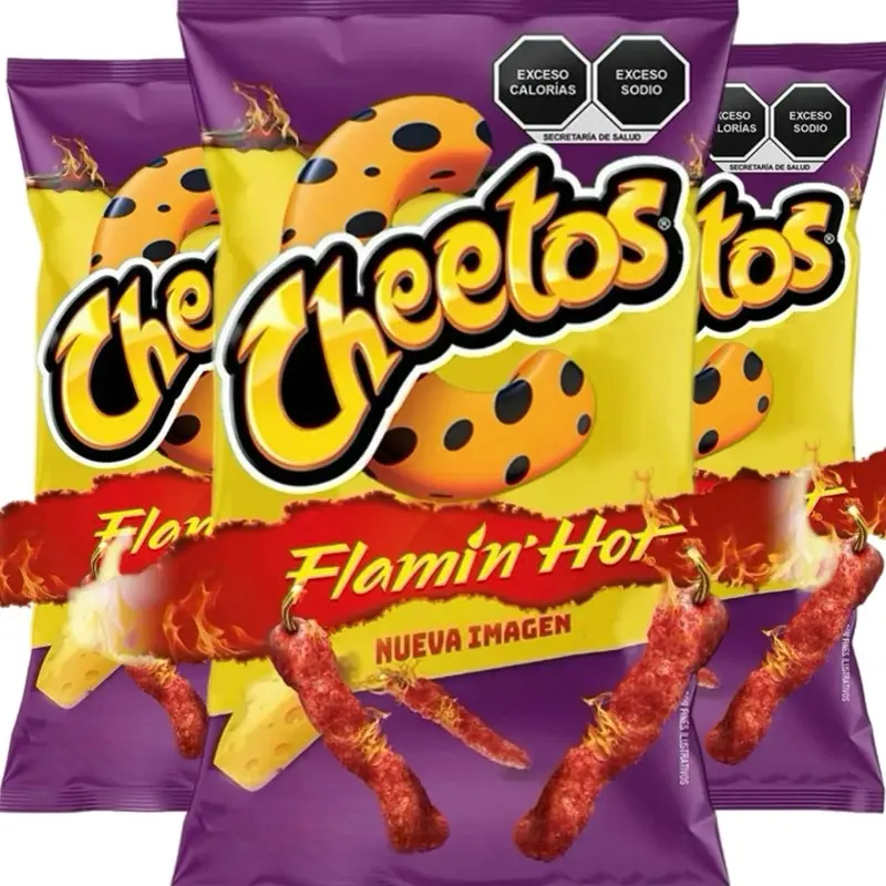 Sabritas Cheetos Flamin Hot 3 Pk BIG bags papas snacks authentic from Mexico