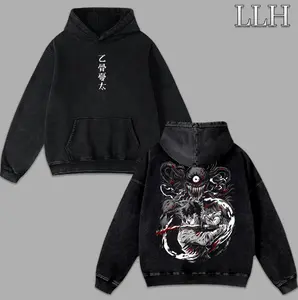 Jujutsu Kaisen Yuta Okkotsu Rika Graphic Washed Hoodies, Tees, Sweatshirt, Tanktop Double-Sided Print Vintage Streetwear Acid Wash Anime Tee Unisex JJK Merch
