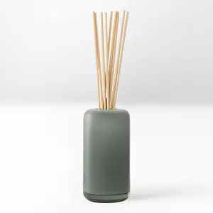 Amberwood Lily Glass Reed Diffuser - Scented Room Freshener with Wooden Scented Straws