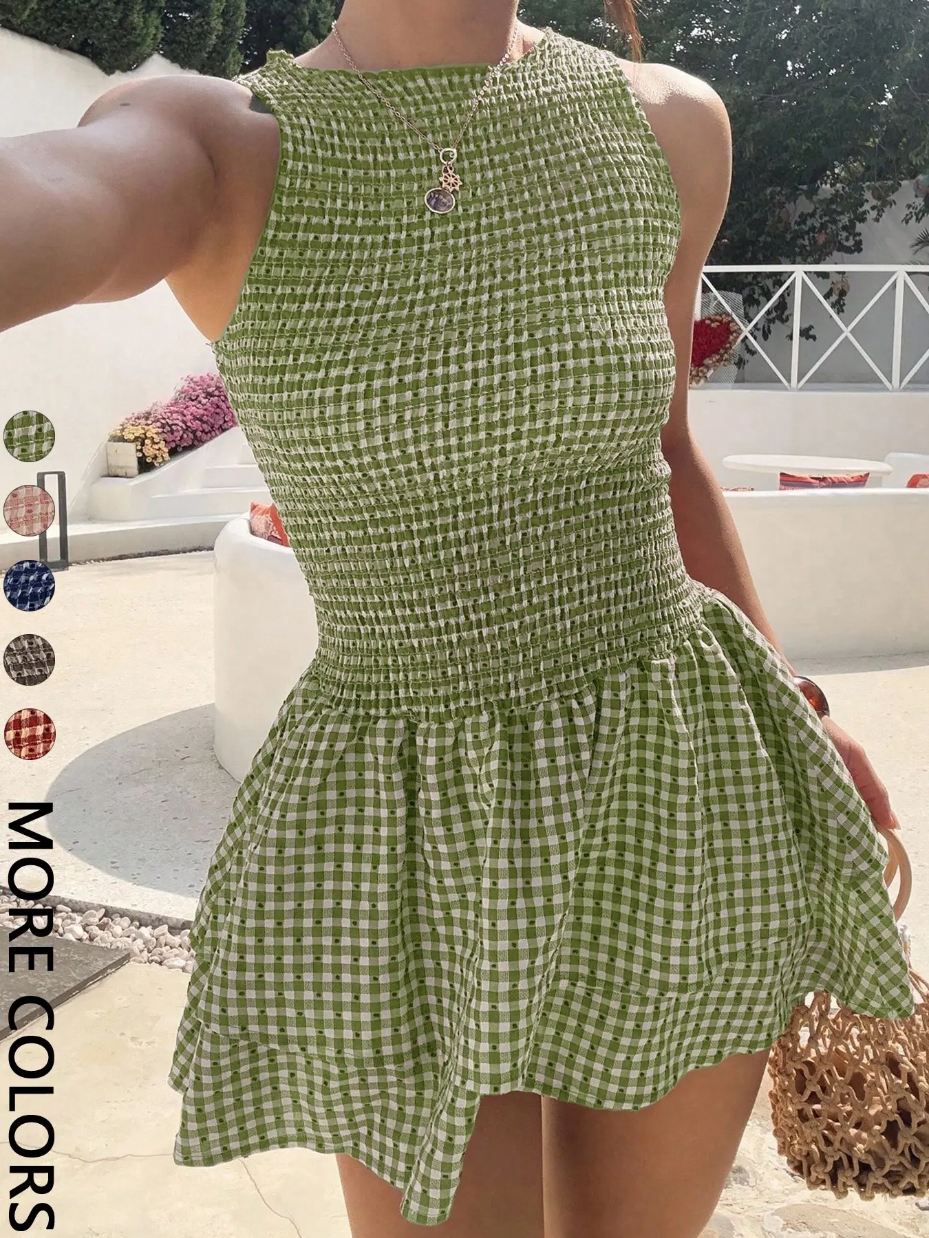 Women's Casual Fashion Sleeveless Short Dress, Perfect for Daily Wear,  Ladies' Comfortable and Stylish Summer Clothing - TikTok Shop