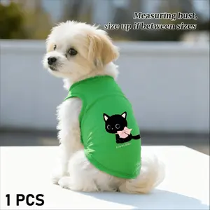 Airplane Bomber Graphic Dog Vest, Cute Pet Lover Apparel for Summer, Comfortable Breathable Casual T-Shirt, Daily Use